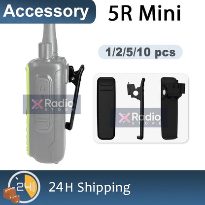 Original Baofeng 5R Mini Walkie Talkie Belt Clip Battery Waist Clip Retention Cip Compatible With UV-5R MINI Battery Replacement