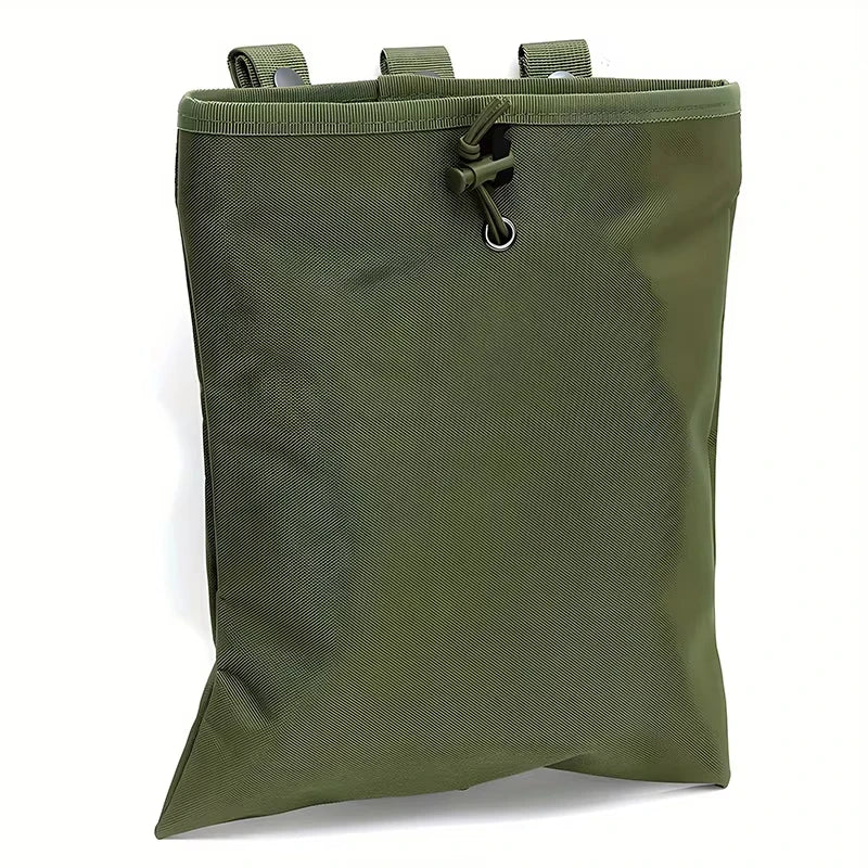 Tactical Hunting Molle Drawstring Magazine Dump Pouch Large Folding Recycling Bag garbage Bag Outdoor Ammo Storage Pack