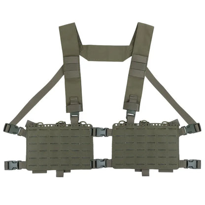 Tactical Alpha Chest Rig with Expansion Pack SS Style Load Bearing Vest (LBV) Alpha Expander Kit Pouch 34A Split MOLLE Equipment