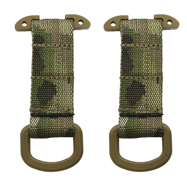 Tactical Molle Clip D Ring Hook T-mount Bar Hanging Belt Hunting Vest Plastic Carabiner Glove Clip Key Holder Battle Accessories