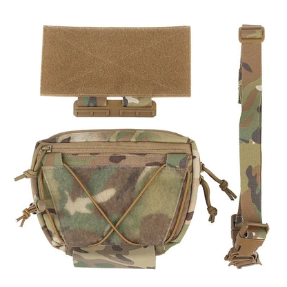 ARC Compatible Raid Drop Pouch Hanging Abdominal Organizer Detachable Shoulder Pack IFAK Medical Insert Hunting Vest Accessory