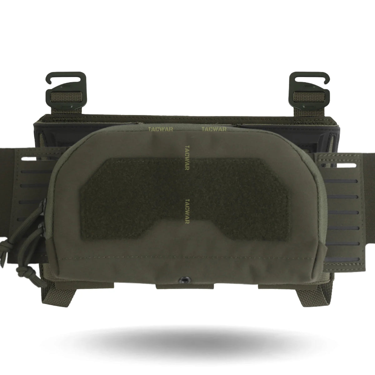 Multi-caliber Triple Mag Pouch with Admin Pouch for 5.56/9mm/PCC Mag, Front Placard for K19/KZ/LV119/FCV5 Plate Carrier