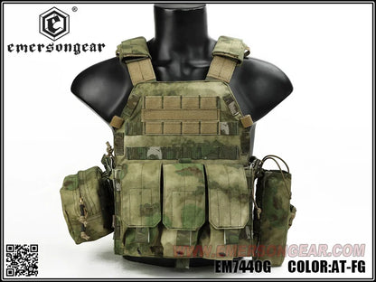 Emersongear For LBT 6094 Style Plate Carrier W/3 Pouches Tactical Vest Protective Gear Body Guard Armor Airsoft Hunting