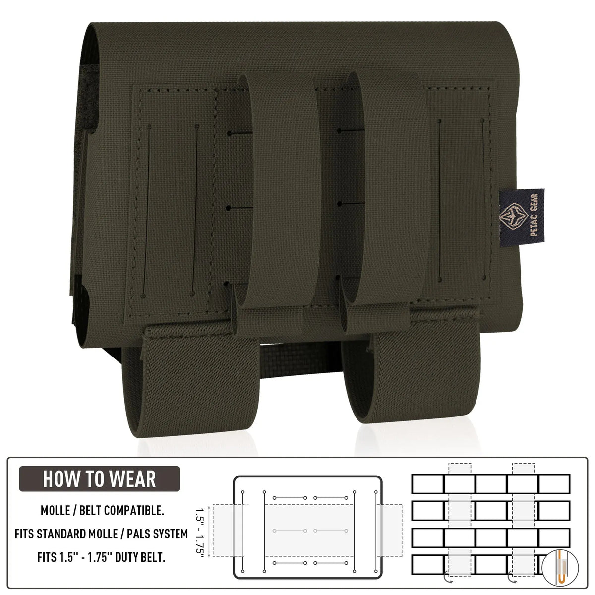 KRYDEX Micro IFAK Tactical Medical Pouch MOLLE First Aid Trauma Kit Belt Medic Bag Outdoor Camping Hunting Survival EMT Bag