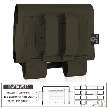 KRYDEX Micro IFAK Tactical Medical Pouch MOLLE First Aid Trauma Kit Belt Medic Bag Outdoor Camping Hunting Survival EMT Bag