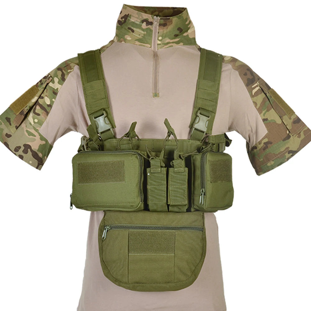 CS Match Wargame TCM  Chest Rig Airsoft Tactical Vest  Pack Magazine Pouch Holster Molle System Waist Men Nylon
