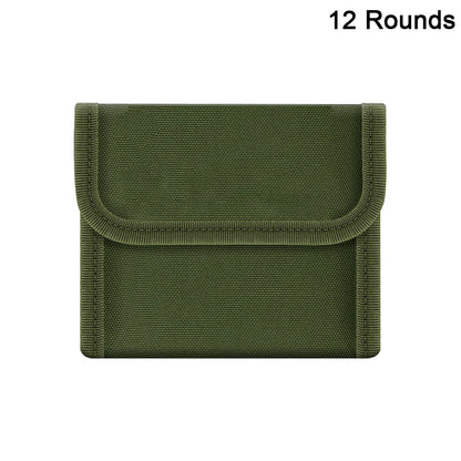 12/14 Rounds Tactical Rifle Ammo Pouch Buttstock Shell Holder Cartridge Carrier Utility Bullet Bandolier Carrier for .223/.30Cal
