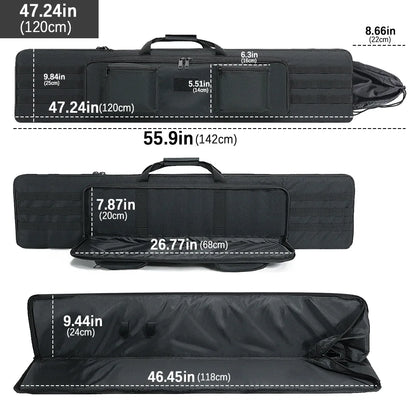 100/120cm Gun Bag Rifle Case Backpack Sniper Gun Carry Protection Bag Airsoft Shooting Gun Bag Hunting Accessories