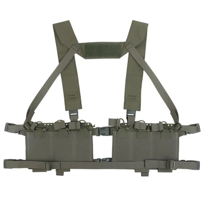 Tactical Chest Rig   Cut Molle System Military Hunting Vest Split Front Chest Rig Magazine Pouch Holster Airsoft Gear