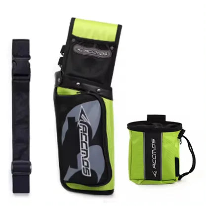 ACCMOS Archery Reverse Arrow Quiver And Arrow Release Hold Pounch bag for Shooting Hunting Durable for Outdoor Activities