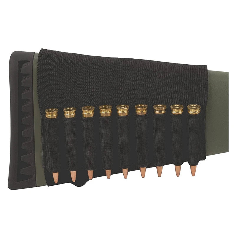 Cartridge Belt 9 Rounds Ammunition Package Nylon Tactical 9 Shells Rifle Buttstock Hold Outdoor Shooting Accessory Bag