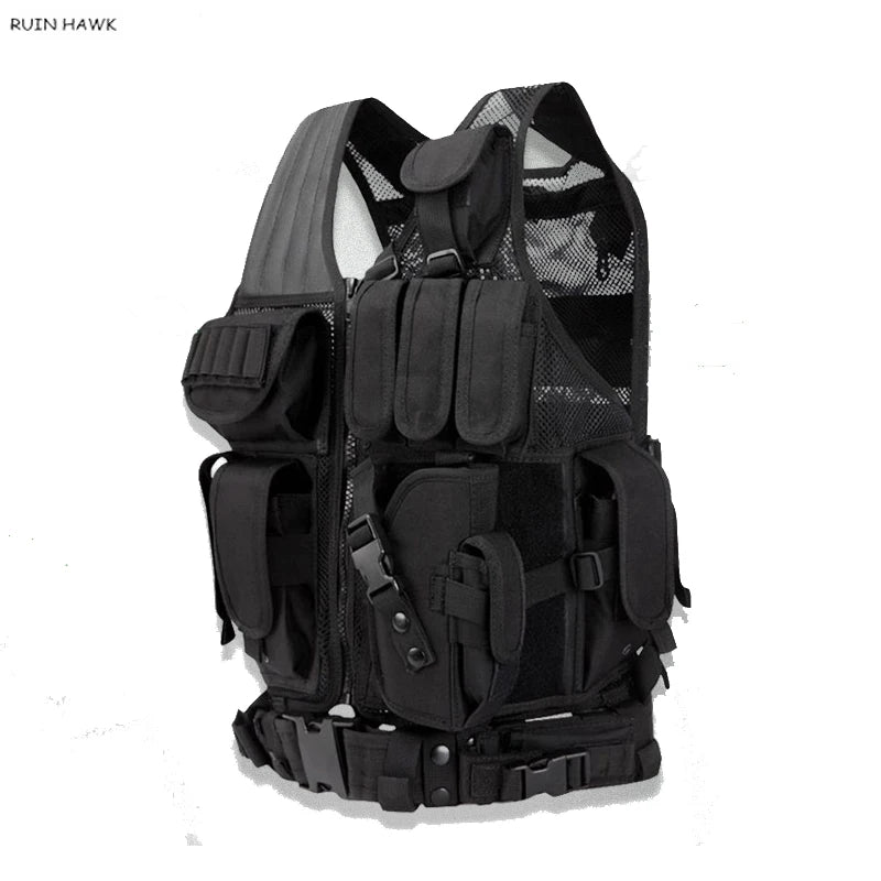 Tactical Vest Men Outdoor Hunting Waistcoat Airsoft Sport Paintball Body Armor