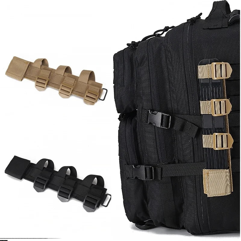 Tactical Molle Knife Shealth Adapter Attachment Adaptor Pack Rucksack Cinch Fasten Strap PALS Camping Hunting Accessories 1PC