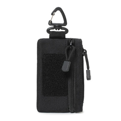 Outdoor Sports Men Tactical EDC Wallet Portable Coin Pouch Key Bag Waist Bag Durable Card Bag Zipper Wallet Accessory Bag