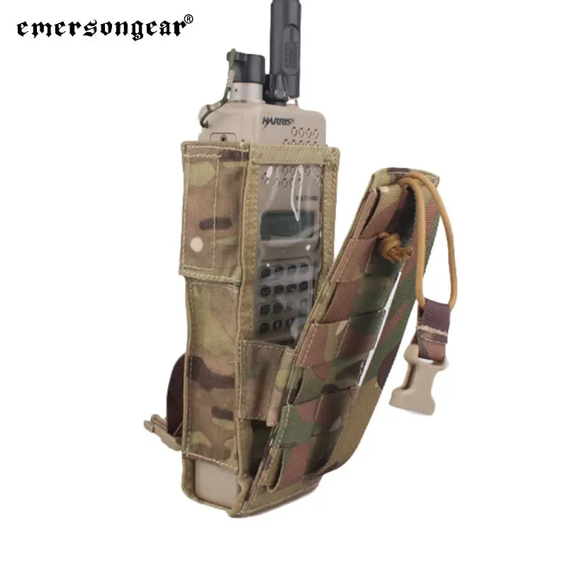 Emersongear PRC 148/152 Radio Pouch Hunting Radio Holder Bag Combat Molle Trekking Camping Daily Sports Outdoor Nylon EM8350