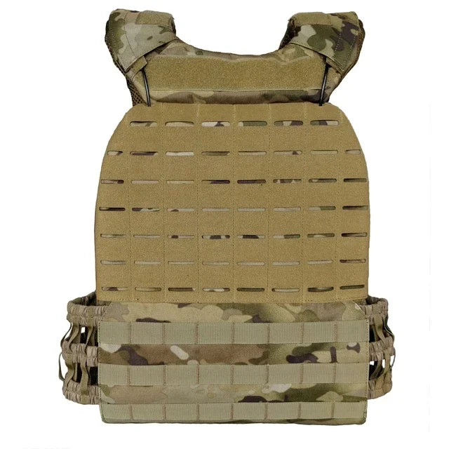 Plate Carrier Body Combat Training Chest Rig Assault Vest Equipment Sport Vest Adjustable Exercise Lightweight Load Bearing Vest
