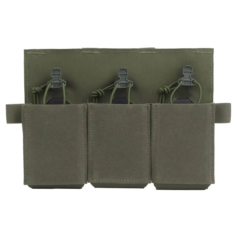 Multipurpose Triple Rifle Mag Pouch 5.56 7.62 For M4 AR15 CRYE Plate Carrier Front Panel Vest Outdoor Field Airsoft Hunting