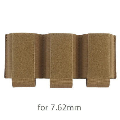 Camo 5.56/7.62 Triple Mag Pouch Elastic Hook and Loop Tactical Triple Magazine Pouch
