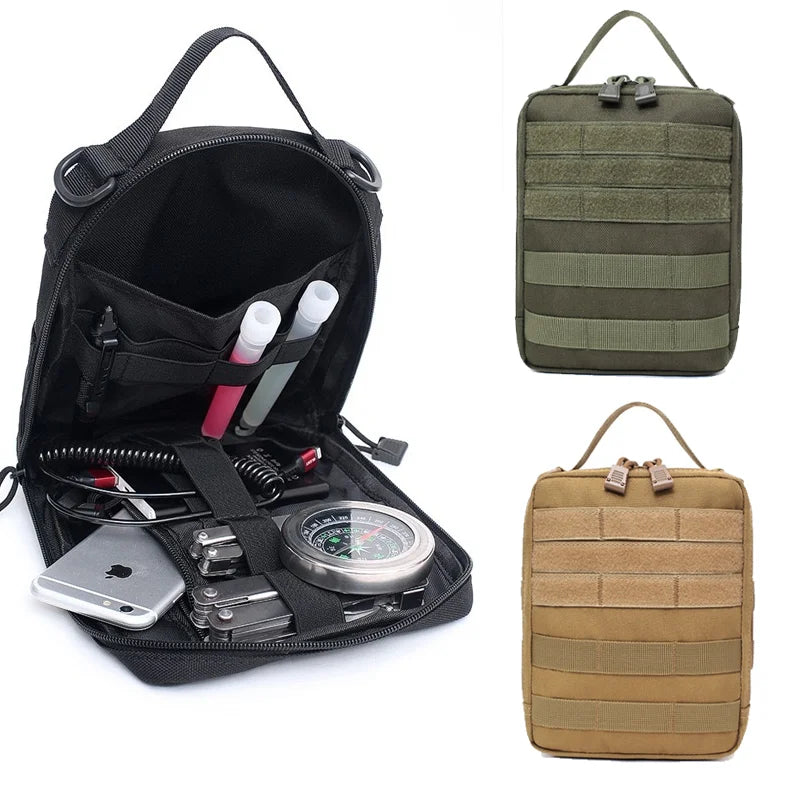 Tactical Backpack Molle Tool Bag Utility Accessories Storage Handbag Outdoor Camping Hunting Survival Kit Medical Pouch