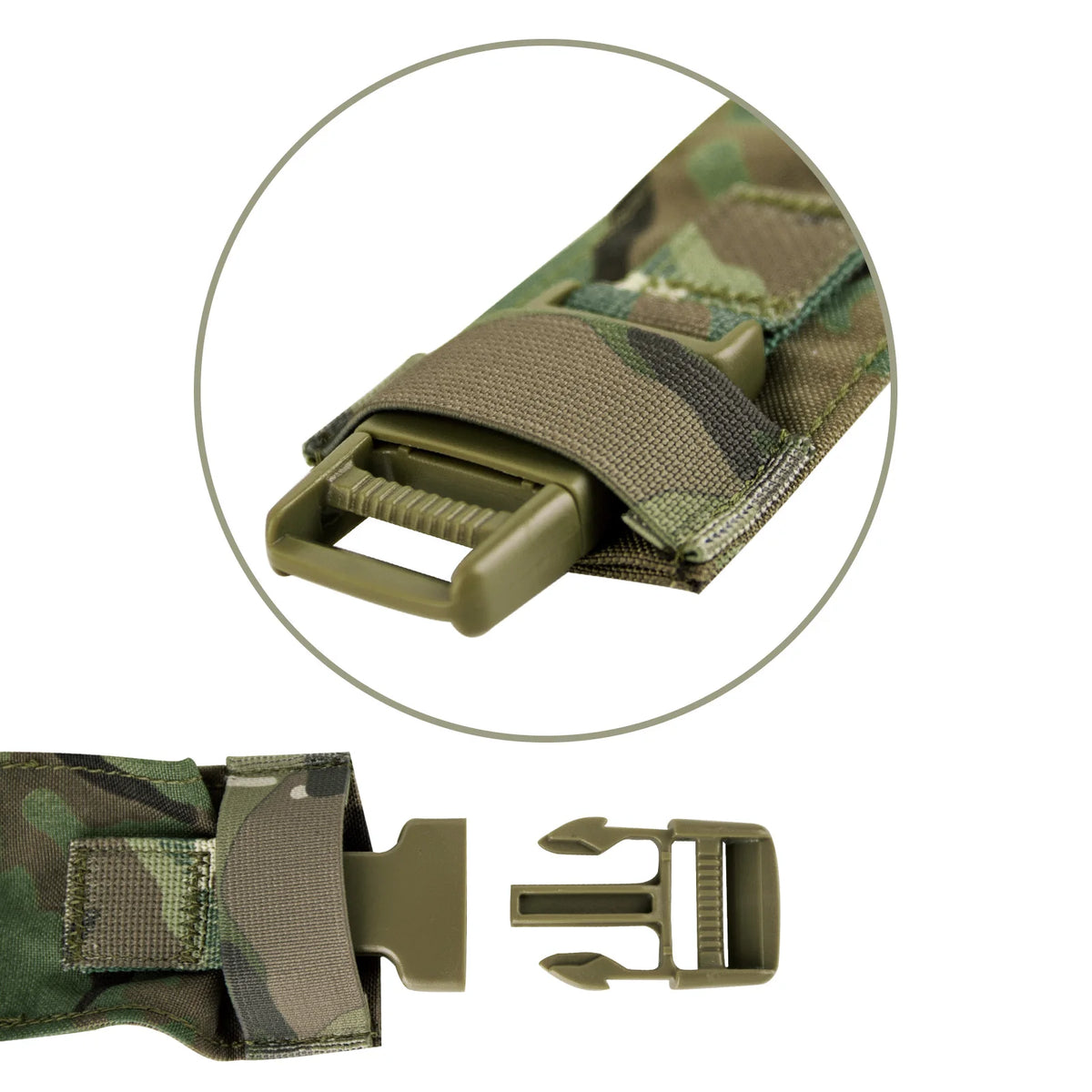 KRYDEX Tactical Shoulder Strap Fat H Harness and Back Strap For MK3 MK4 Chest Rig Vest