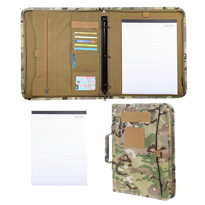 Outdoor Padfolio Ring Binder with Sheets of Loose-Leaf Paper Memorandum A4 A5 A6 Weatherproof Tactical Notebook DROPSHIPPING