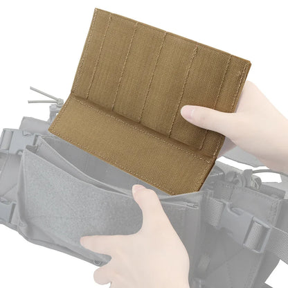 Full MOLLE Panel Micro Fight Chassis Hanging Panel For MK3 MK4 Chest Rig Hunting Vest Front Magic Hook Sticker Cover
