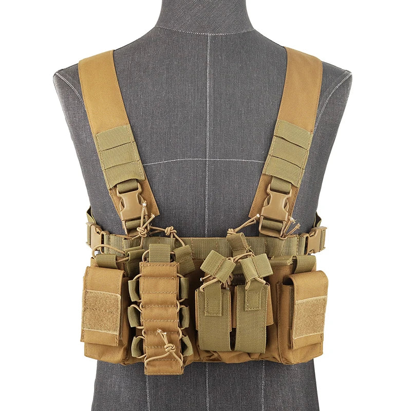 &AR15 M4 M16 AK47 HK416 D3 Tactical Vest CS Wargame Body Vest Outdoor Chest Rig Vest For Airsoft Hunting Sport