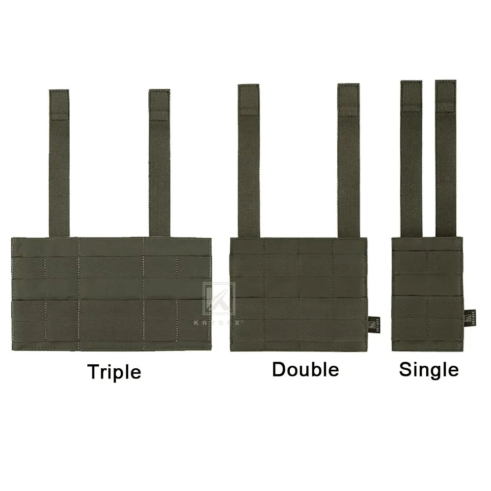 KRYDEX Fast Draw Tactical Elastic Magazine Pouch Single Double Triple 5.56 .223 M4 M16 Mag Pouch Molle Carrier Hunting Accessory
