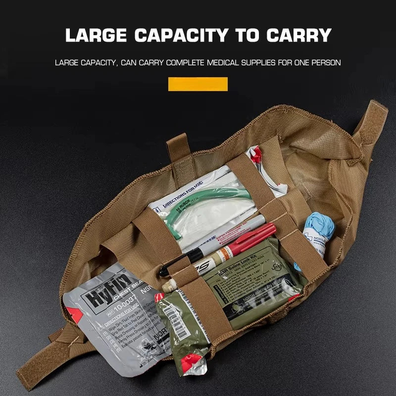 Tactical Trauma Pouch Roll 1 Medical Kit Molle EDC Hunting D3CRM MK4 Waist Belt Bag First Aid Airsoft Plate Carrier Gear