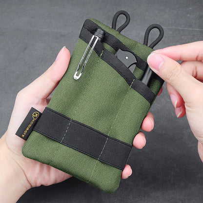 EDC Tactical Tool Bag Foldable Mini EDC Pouch Sundries Bag Phone Pouch Key Card Case Organizer Waist Wallet Molle Shoulder Bag