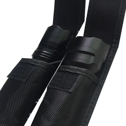Tactical Molle Flashlight Molle Pouch Nylon Torch Holder Waist Bag Outdoor Camping Hunting Accessories Folding Knife Pack