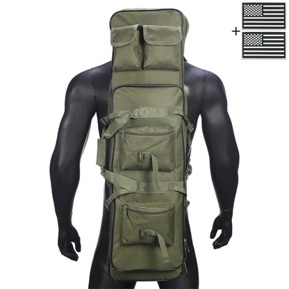 Outdoor hunting long equipment backpack multifunctional storage bag, adjustable shoulder straps, multiple storage pockets
