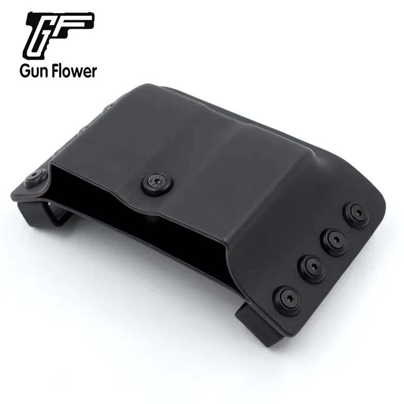 Gunflower Tactical Kydex Double Stack Magazine Holster 9mm 0.4S&W Pistol Mag Pouches Carrier