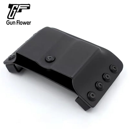 Gunflower Tactical Kydex Double Stack Magazine Holster 9mm 0.4S&W Pistol Mag Pouches Carrier