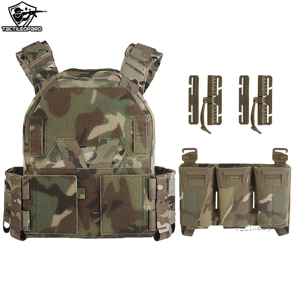 Tactical Sub-Zero Hunting Plate Carrier Modular Quick Release Portable Molle Airsoft Training 556Triple Magazine Pouch