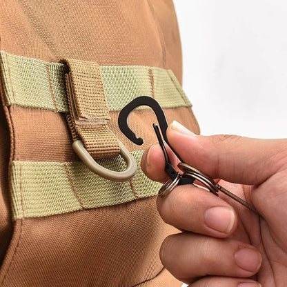 Tactical Hanging Hook Clip Clamp Buckle Nylon Webbing Molle Backpack Buckle Outdoor Hiking Climbing Accessories