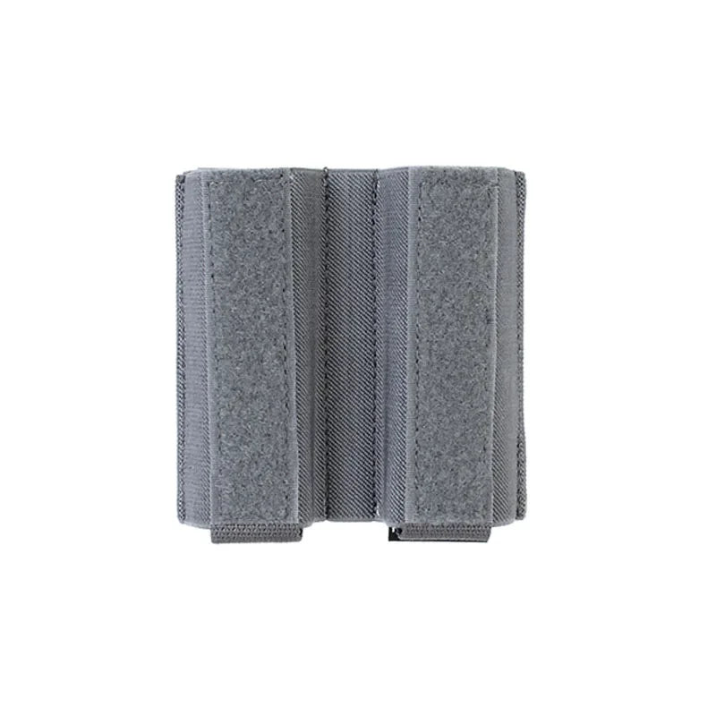 Built-In Elastic Inseert 9mm Double Magazine Pouch Bag Turnover- Double Pistol AIRSOFT 9MM MAG Tactical Vest Dope Chest Hanging