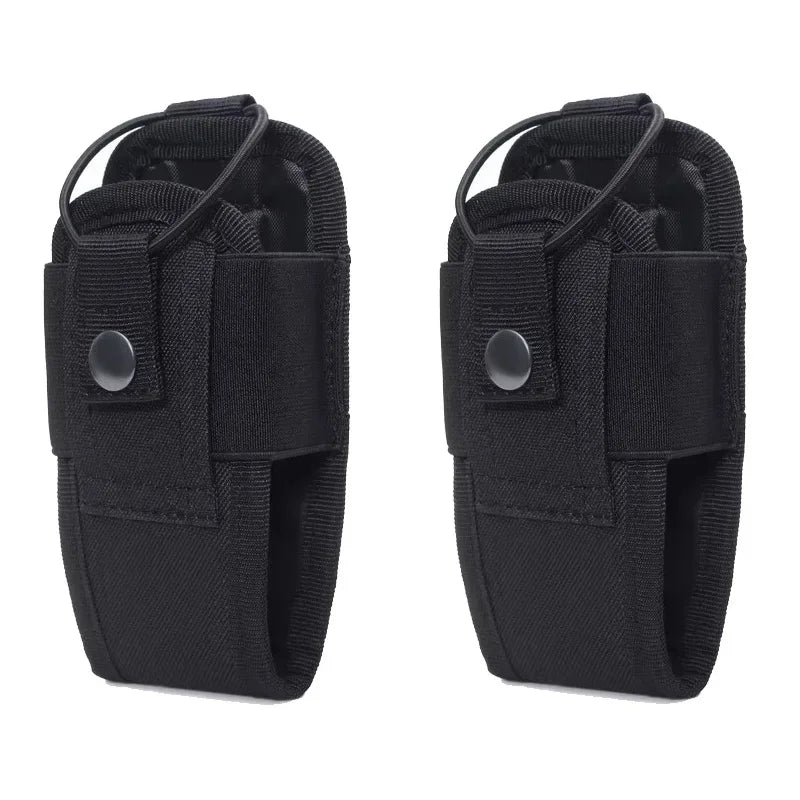 1-3pcs Nylon Pouch Tactical Radio Walkie Bag Holder Pocket Portable Interphone Holster Carry Bag Hunting Camping