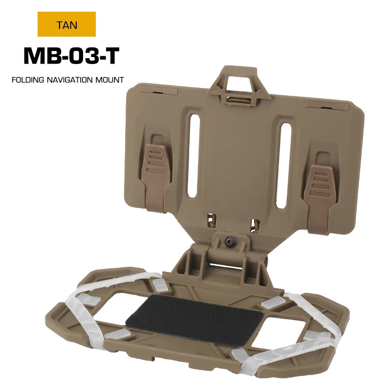 Tactical MOLLE Folded Navigation Board Mobile Phones Navigator Holder Map Chest Bag Admin Panel Hunting Vest Gear