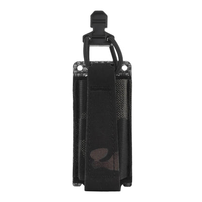 Pistol Dual Magazine Pouch 1911 9mm Mag Holder Elastic Bungee Cord Retention Airsoft Paintball Hunting Army Cartridge Pouch
