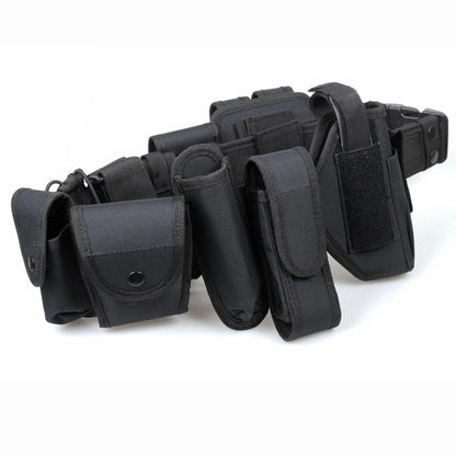 Tactical Battle Belt Airsoft Duty Belt Set Adjustable Nylon Military Security Belt Hunting Belt Gun Holster Baton Holder