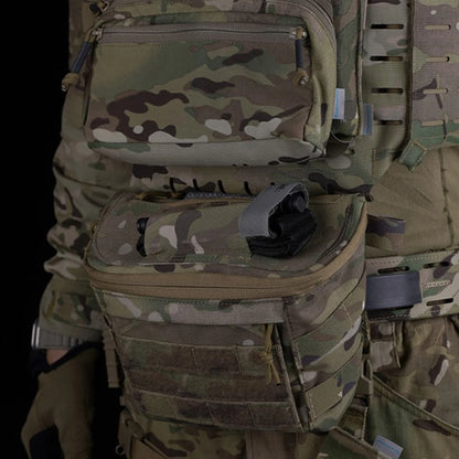 Compact abdominal PC lower bag Tactical Molle Dump Pouch / Utility Belt Bag tactical vest chest equipment tactical tilt bag