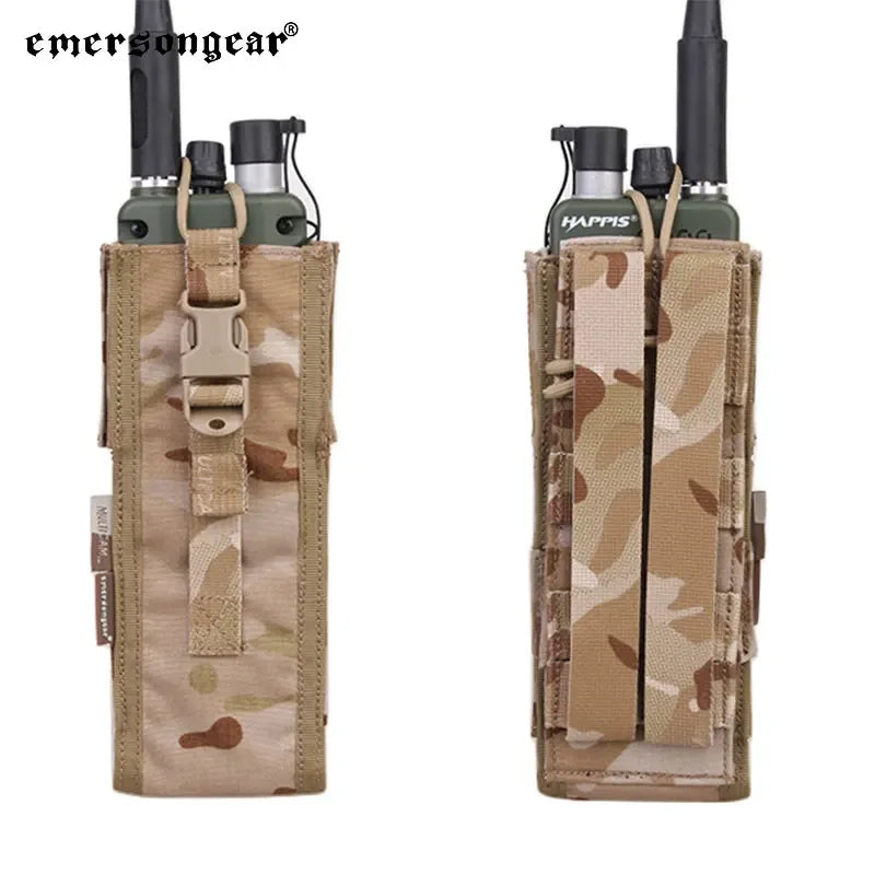 Emersongear PRC 148/152 Radio Pouch Hunting Radio Holder Bag Combat Molle Trekking Camping Daily Sports Outdoor Nylon EM8350