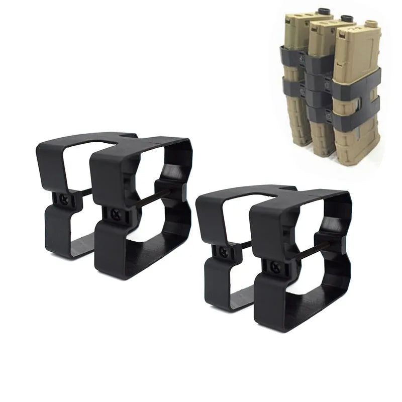 Tactical Dual Rifle Magazine Parallel Link for M4 A1 Rifle Mag Coupler Clip Airsoft Magazine Connector Clamp Hunting Accessories