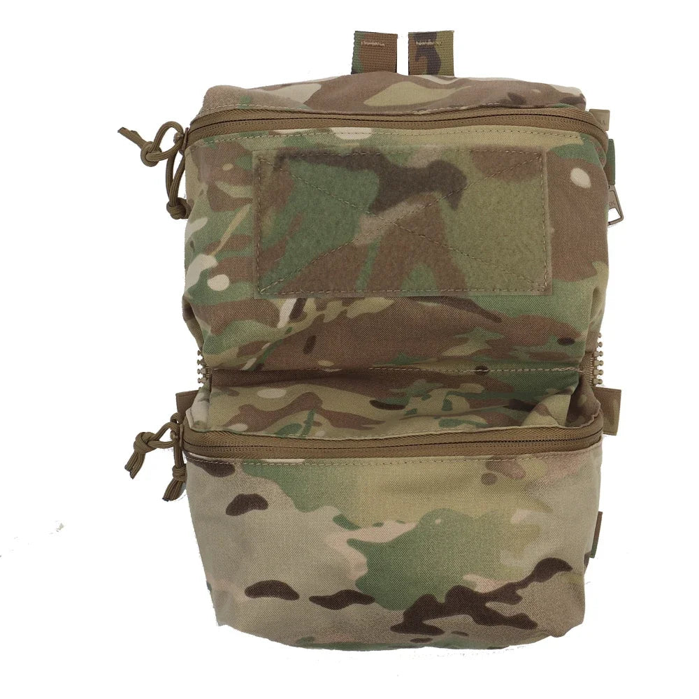 Ferro Style FCPC V5 Back Panel Double Bag General Purpose Pockets Vest Plate Carrier Accessories Sundries Pouch Airsoft