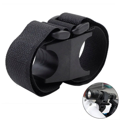 Multi-Purpose Bike Strap Flashlight LED Torch Mount Holder Bike Lock Clamp Holder Hook&Loop Band Mountain Bicycle Accessories