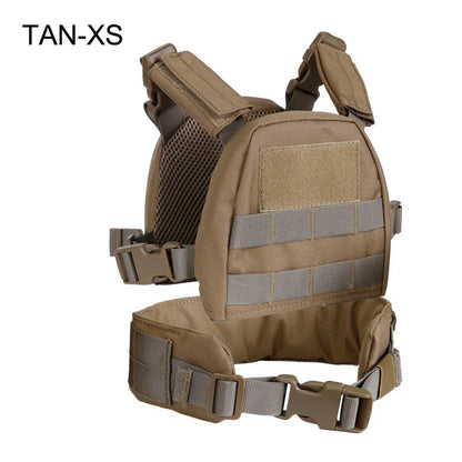 Tactical Kids Vest Military Airsoft Hunting Vest for Children Camouflage Combat Gear Vests Molle Plate Carrier