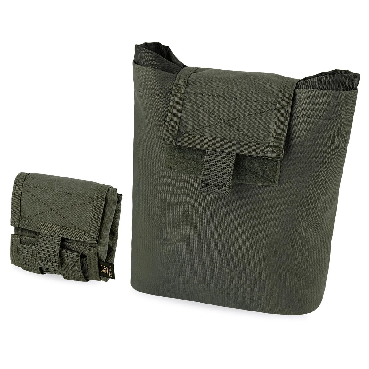KRYDEX Tactical Magazine Dump Pouch Molle Mag Recover Drop Pouch Recycling Bag Hunting Outdoor Hiking Storage Tool Bag