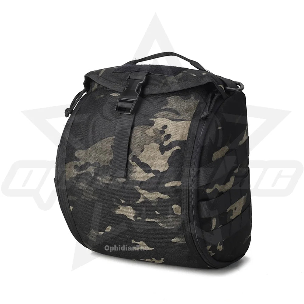 OPHIDIAN Hunting Helmet Bag Multifunctional Molle Carrying Bag for Sport Hunting Shooting Helmet Storage Handbag