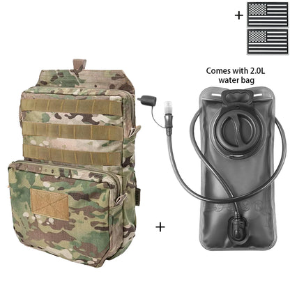 Outdoor Hunting Water Bag Set 2L Large Capacity Drinking Water Bag Portable Water Storage Bag for Hiking and Cycling
